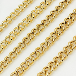 Load image into Gallery viewer, Gold Plated 925 Sterling Silver Hollow Round Curb Chain.