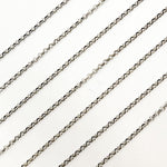 Load image into Gallery viewer, Oxidized Sterling Silver Rolo Chain