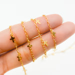 Load image into Gallery viewer, V311GF. 14K Gold-Filled Fancy Dangle Cross-Link Chain