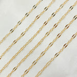 Load image into Gallery viewer, 14K Gold-Filled Flat Marina and Cable Links Chain