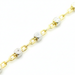 Load image into Gallery viewer, 029R02S0QT4P5B958. 14K Solid Yellow Gold Satellite Cubes Chains