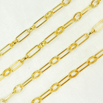 Load image into Gallery viewer, Gold Plated 925 Sterling Silver Paperclip Chain