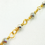 Load image into Gallery viewer, Pyrite Gold Plated Wire Wrap Chain