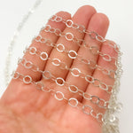 Load image into Gallery viewer, Sterling Silver Hammered Round Link Chain