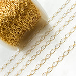 Load image into Gallery viewer, Gold-Filled Smooth Oval Long and Short Link Chain.