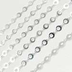 Load image into Gallery viewer, Sterling Silver Circle Link Chain