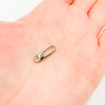 Load image into Gallery viewer, 1356BRS. 15MM Black Rhodium Shiny Sterling Silver Oval Clasp