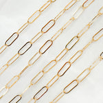 Load image into Gallery viewer, 14k Gold Filled Paperclip Flat Chain