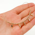 Load image into Gallery viewer, 275/390. 14K Solid Gold Fancy Choker Necklace