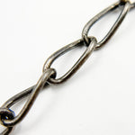 Load image into Gallery viewer, Black Rhodium Sterling Silver Smooth Cable Chain