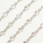 Load image into Gallery viewer, Cubic Zirconia Round Shape Connected Chain