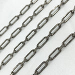 Load image into Gallery viewer, Oxidized Sterling Silver Paperclip Link Chain