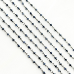 Load image into Gallery viewer, Coated Blue Silverite Oxidized Wire Chain