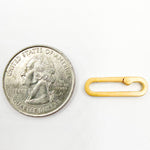 Load image into Gallery viewer, 20MM Gold-Plated Matte Sterling Silver Clasp