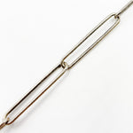 Load image into Gallery viewer, Oxidized Sterling Silver Smooth Long Paperclip Chain