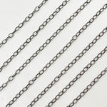 Load image into Gallery viewer, Oxidized Hammered Cable Chain