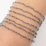 Load image into Gallery viewer, Tanzanite Wire Wrap Chain