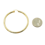 Load image into Gallery viewer, GER82. 14K Solid Gold Hollow Hoop Earrings