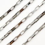 Load image into Gallery viewer, Oxidized Sterling Silver Box Link Chain
