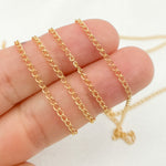 Load image into Gallery viewer, 14K Gold-Filled Smooth Curb Chain