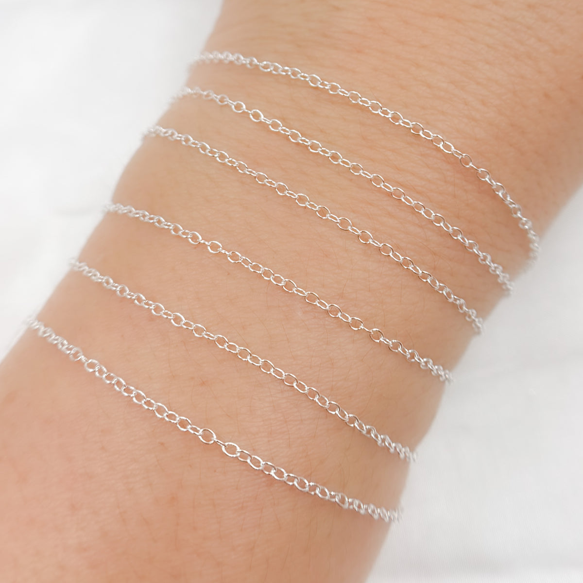 Sterling Silver Cable Link Chain
