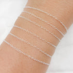 Load image into Gallery viewer, Sterling Silver Cable Link Chain