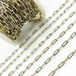 Load image into Gallery viewer, Two Tone Black Rhodium and Gold Plated Paperclip Textured Chain