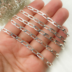 Load image into Gallery viewer, Sterling Silver Flat Curb Link Chain