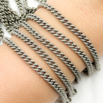 Load image into Gallery viewer, Oxidized Sterling Silver Curb Chain