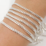 Load image into Gallery viewer, Sterling Silver Flat Curb Chain