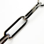 Load image into Gallery viewer, Oxidized Sterling Silver Paperclip Chain