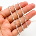 Load image into Gallery viewer, 925 Sterling Silver Wheat Chain