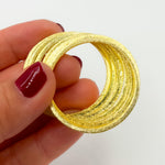 Load image into Gallery viewer, 35MM Gold Plated Sterling Silver Ring Connector