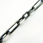 Load image into Gallery viewer, Black Rhodium Sterling Silver Diamond Cut Long & Short Chain