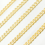 Load image into Gallery viewer, Gold Plated Sterling Silver Matte Curb Chain