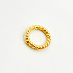 Load image into Gallery viewer, 8MM Close Gold Plated Twisted Jump Ring