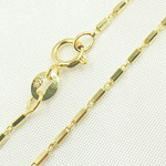 Load image into Gallery viewer, 14k Solid Yellow Gold Diamond Cut Bars Link Bracelet