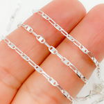 Load image into Gallery viewer, 925 Sterling Silver Oval & Mariner Link Chain