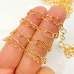 Load image into Gallery viewer, 14K Gold Filled Hammered Oval Link Chain