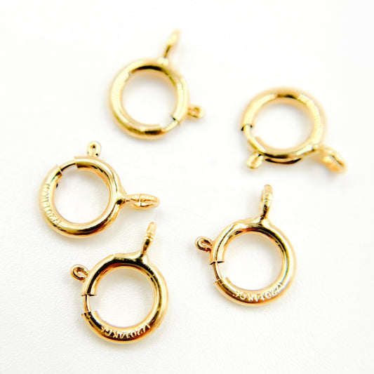 6MM Gold Filled Spring Ring Clasp