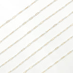 Load image into Gallery viewer, XM/1003K. 14K Gold Filled and Sterling Silver Knurled Link Chain – Long & Short Pattern