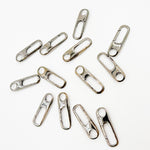 Load image into Gallery viewer, 20MM Black Rhodium Shiny Sterling Silver Oval Clasp