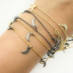 Load image into Gallery viewer, Crescent Moon Shape Dangle Wire Chain