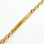 Load image into Gallery viewer, 14K Solid Gold Cable and Bars Chain