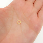 Load image into Gallery viewer, 8MM Close Gold Plated Twisted Jump Ring