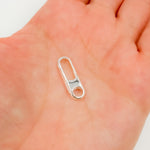 Load image into Gallery viewer, 1355SS. 20MM White Sterling Silver Oval Clasp
