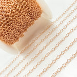 Load image into Gallery viewer, Rose Gold Filled Smooth Cable Chain