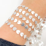 Load image into Gallery viewer, Sterling Silver Heart Link Chain