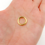 Load image into Gallery viewer, 15MM Gold-plated Sterling Silver Round Clasp