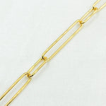 Load image into Gallery viewer, Gold Plated 925 Sterling Silver Smooth Paperclip Link Chain.